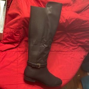 Womens Style & Co Black Knee High Boots Size 11 Regular Calf